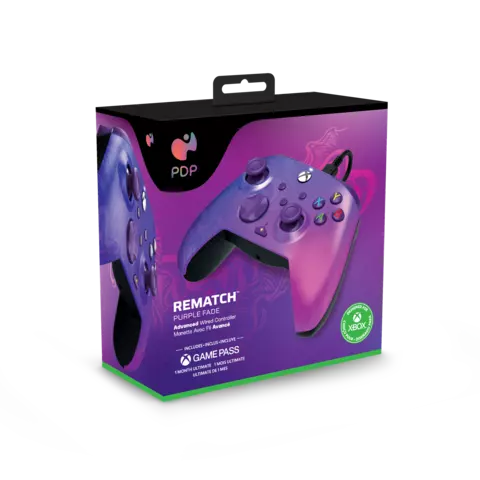 Comprar Mando Fade Rematch Púrpura con Cable Licenciado Xbox Series