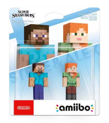 Comprar Figura Amiibo Minecraft Steve y Alex (Serie Super Smash Bros.) - 