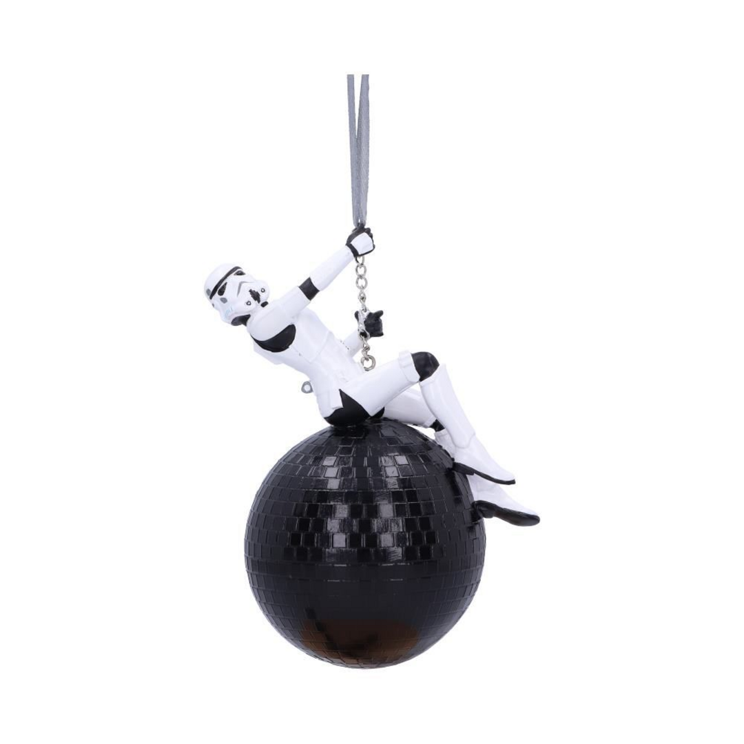 Adorno Navideño Stormtrooper Bola de Demolición 12 cm, Figura Colgante Star Wars en Resina Pintada a Mano, Decoración para Árbol, Producto Oficial - Nemesis Now