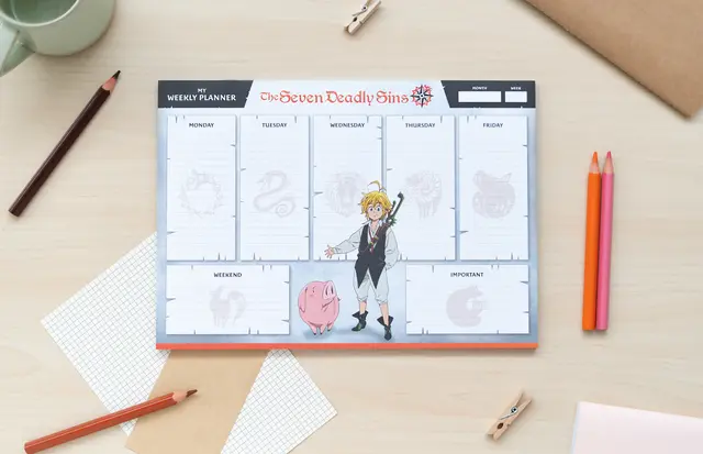 Comprar Bloc Planificador Semanal A4 The Seven Deadly Sins 