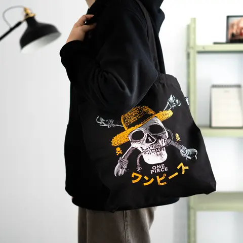 Comprar Bolso De Tela One Piece Netflix - Jolly Roger 