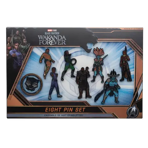 Comprar Set Pins Marvel Black Panther Wakanda Forever Personajes 