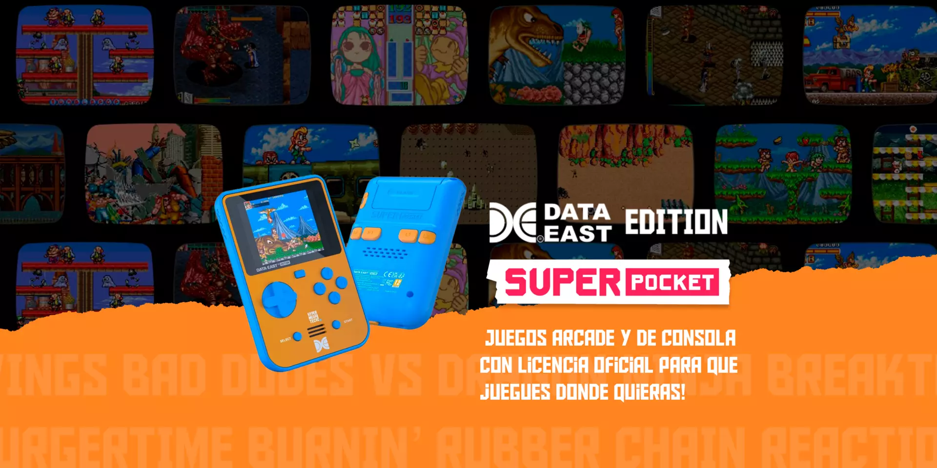 ¡Juegos arcade y de consola con licencia oficial!