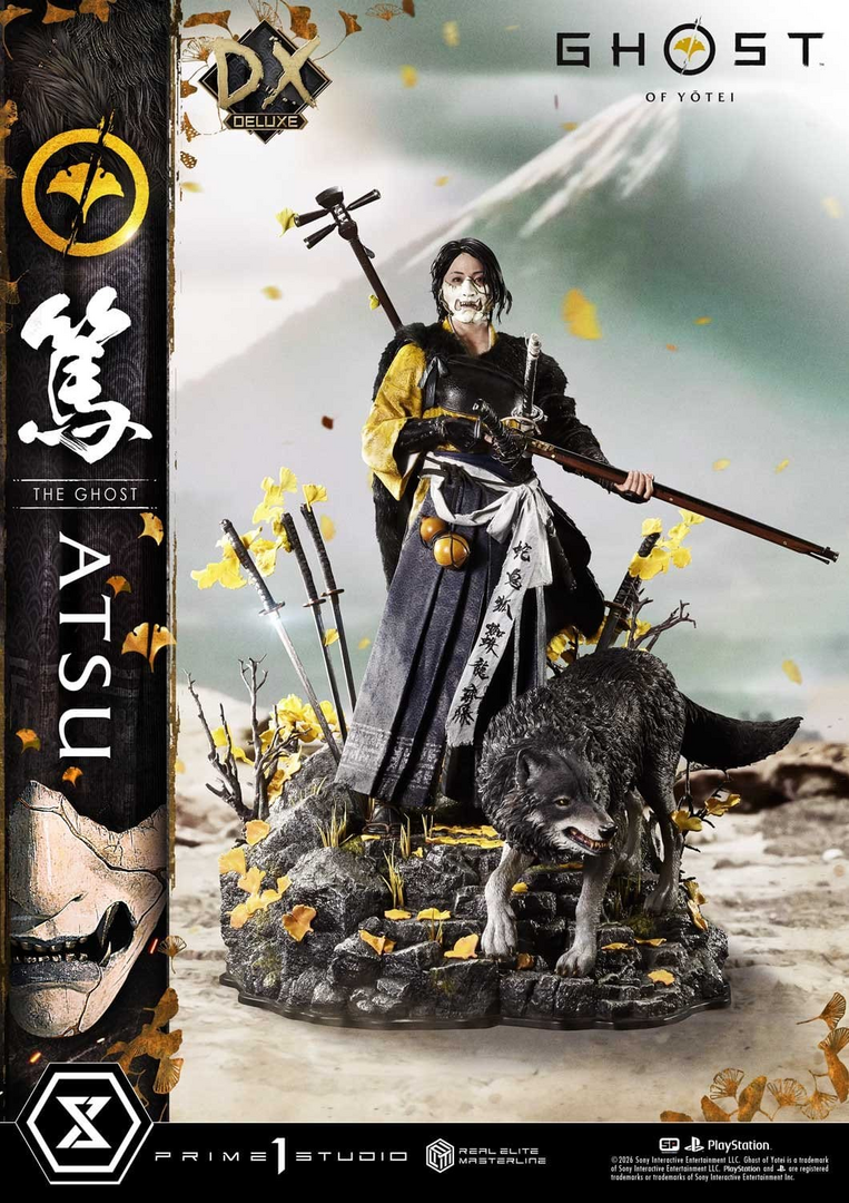 Estatua atsu ghost of yotei real elite masterline deluxe bonus ver. 1/4 prime 1 studio