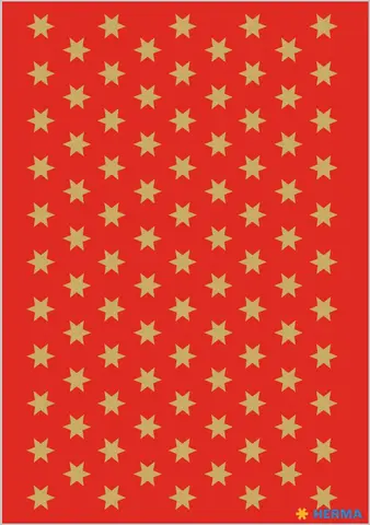 Comprar Pegatinas Decor Estrellas Rojo Y Oro 6 Mm 