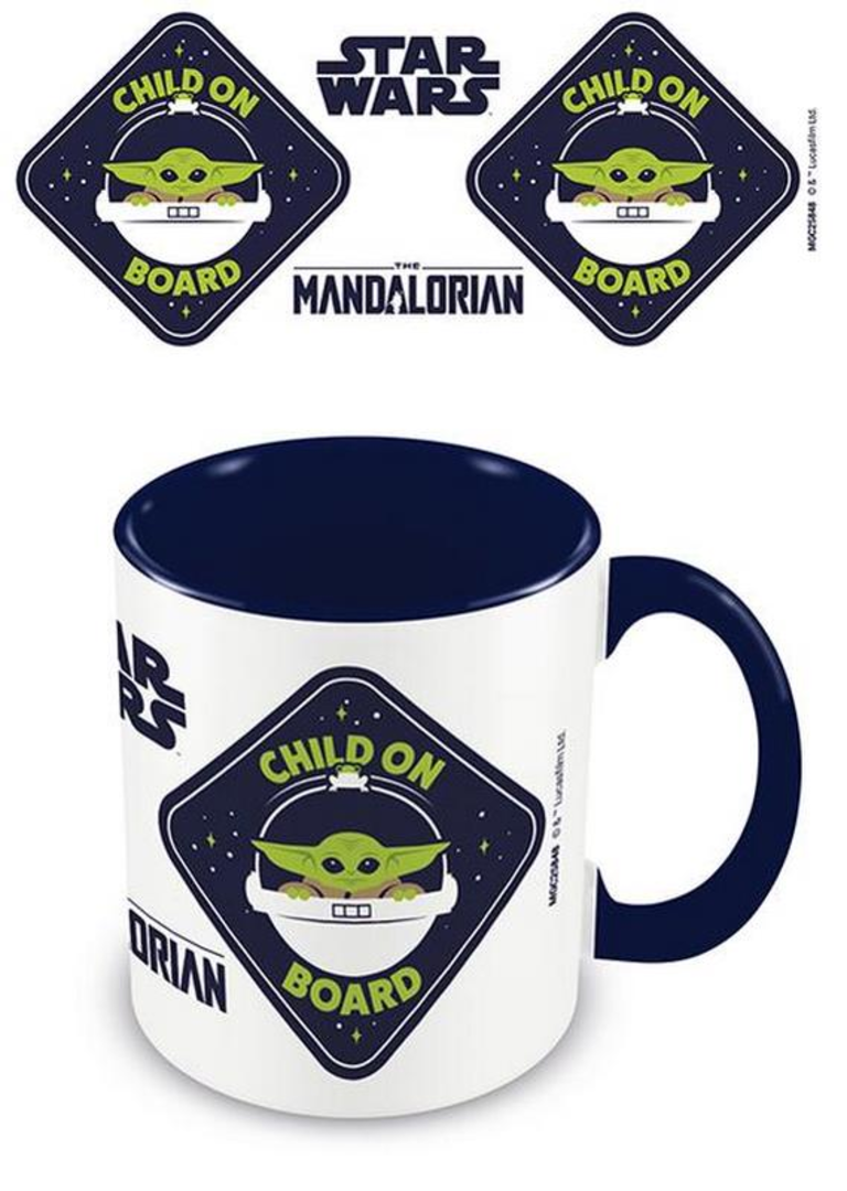 Taza star wars the mandalorian the child on board