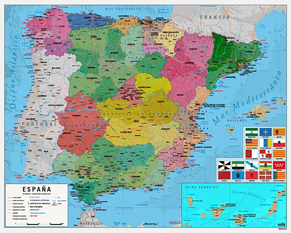 Comprar Mini Poster Mapa De España 