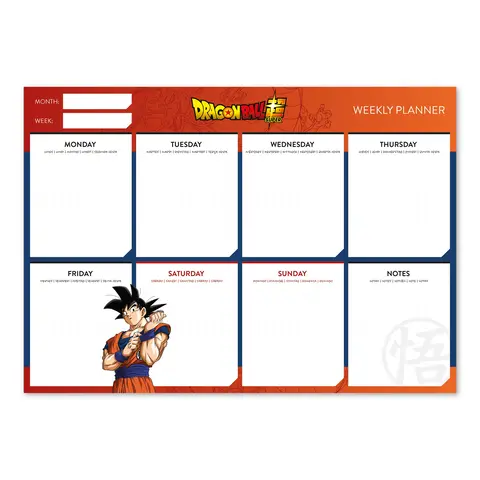 Comprar Bloc Planificador Semanal A4 Dragon Ball 