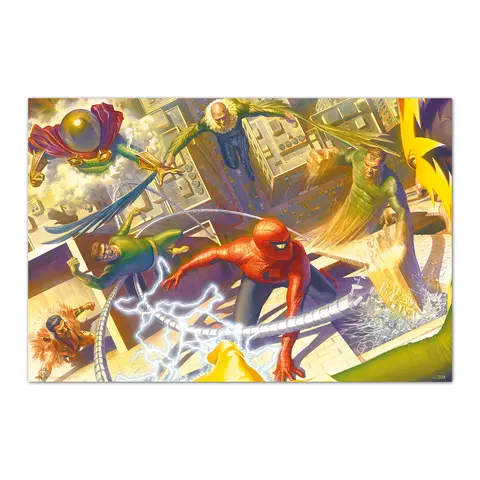 Comprar Poster Marvel Spiderman - Spiderman Vs The Sinister Six By Alex Ross 