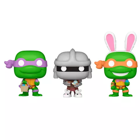 Comprar Blister 3 figuras Carrot Pocket POP Tortugas Ninja Donatello Shredder Michelangelo Figuras Estándar