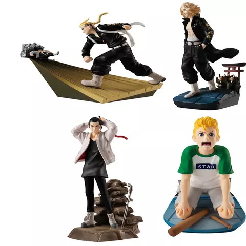 Comprar Expositor 4 figuras Petitrama Tokyo Revengers Series Toman Heroic Scenes 8cm Figuras Estándar