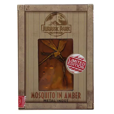 Reservar Réplica Lingote Mosquito en Ámbar Jurassic Park Edición Limitada Fanattik Limitada