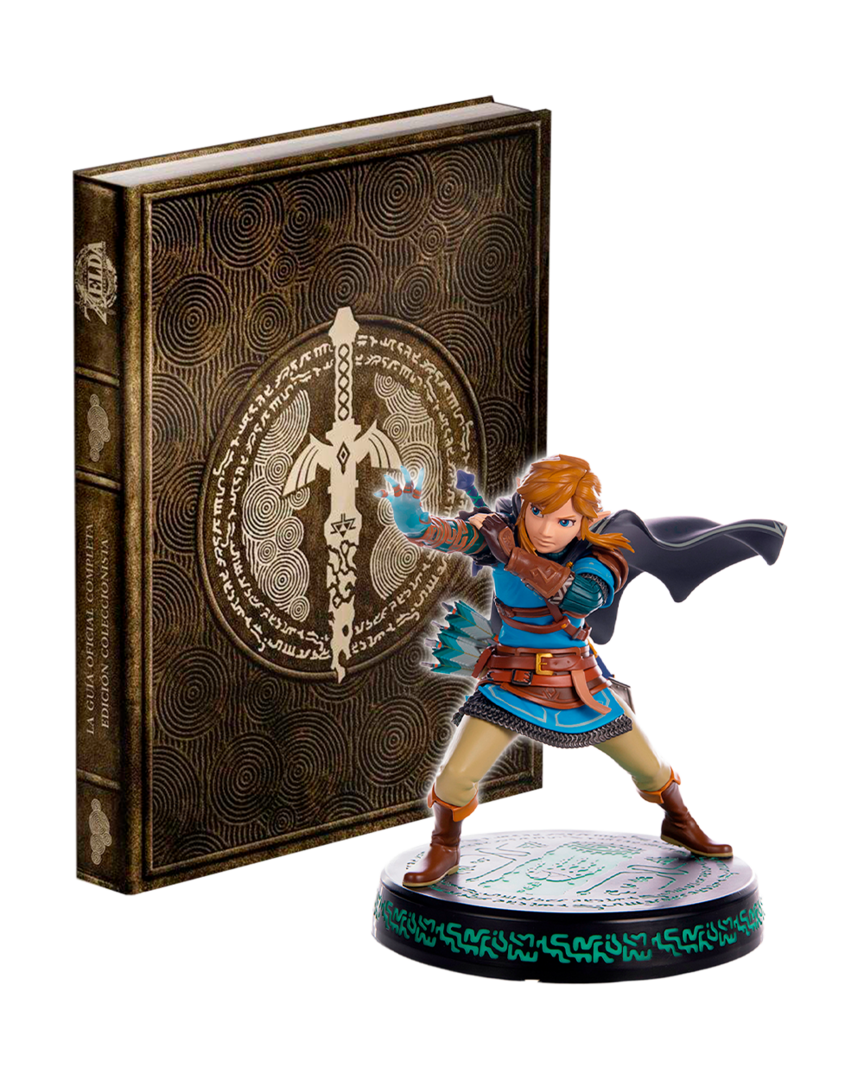 Pack Guía Ed. Coleccionista + Figura Link The Legend of Zelda: Tears of the Kingdom First 4 Figures