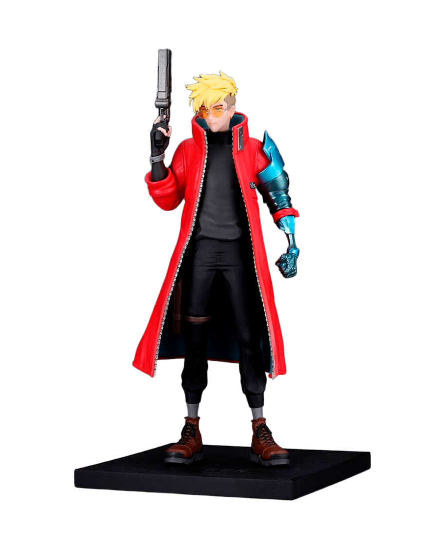Trigun stampede estatua oshi works pvc vash the stampede 22 cm