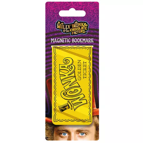Comprar Willy Wonka & La Fábrica De Chocolate - Punto De Libro Magnético Golden Ticket Estándar