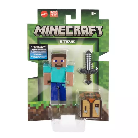 Comprar Figura Steve Minecraft Mattel 8cm Figuras Estándar
