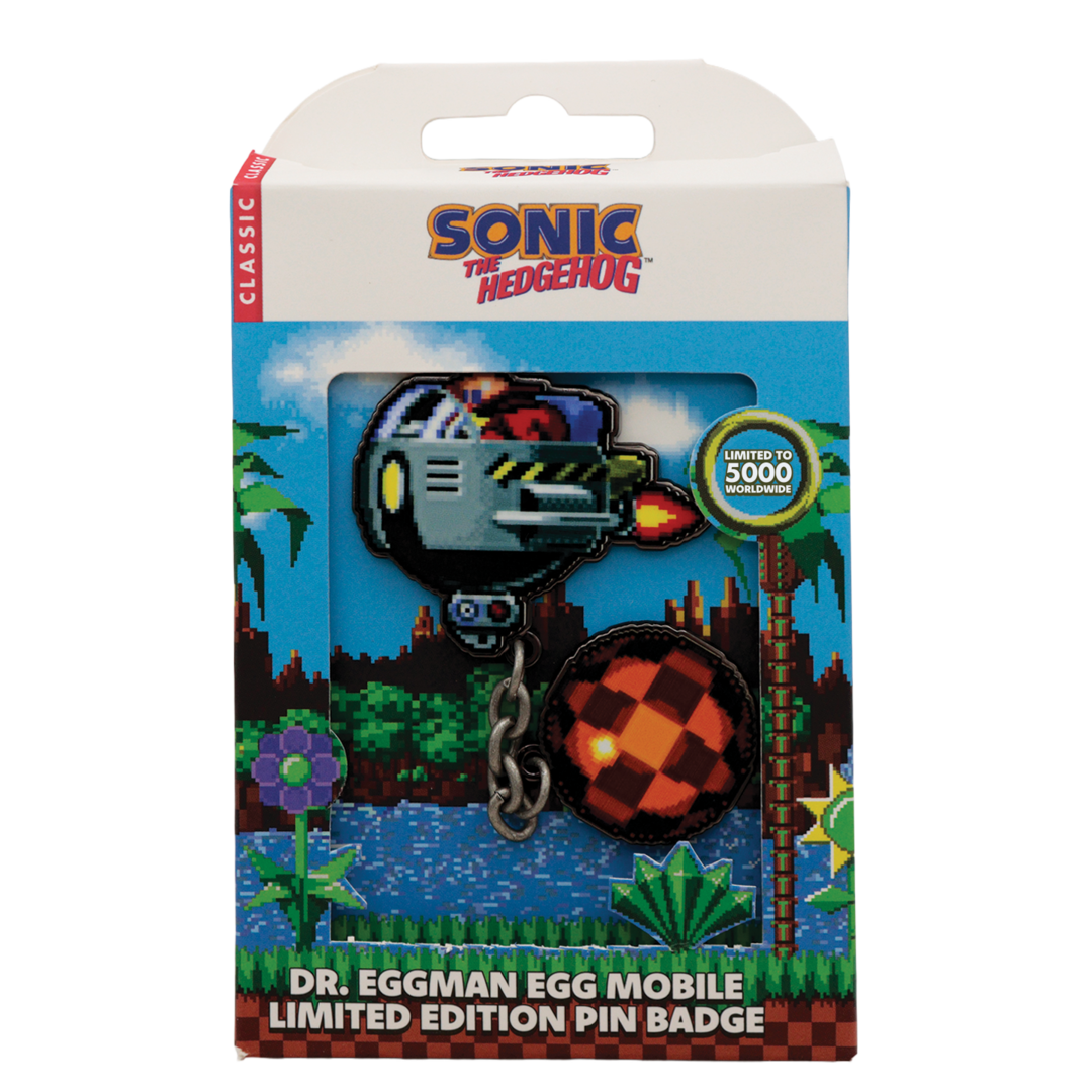 Pin encadenado dr. eggman egg mobile sonic the hedgehog edición limitada fanattik