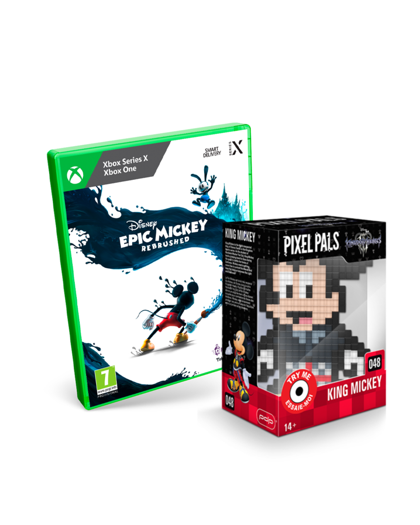 Disney epic mickey: rebrushed + pixel pals kingdom hearts king mickey