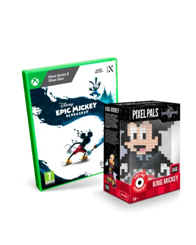 Reservar Disney Epic Mickey: Rebrushed + Pixel Pals Kingdom Hearts King Mickey Xbox Series Pack Pixel Pals
