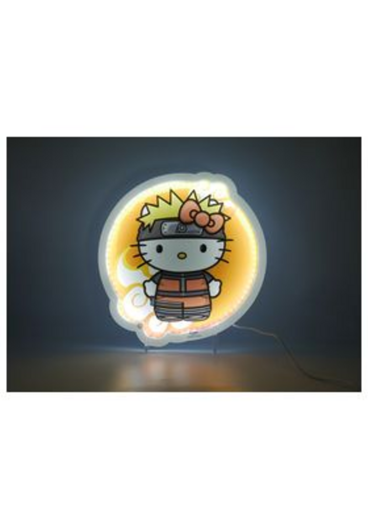Naruto kitty lampara neon 30 cm naruto shippuden & hello kitty