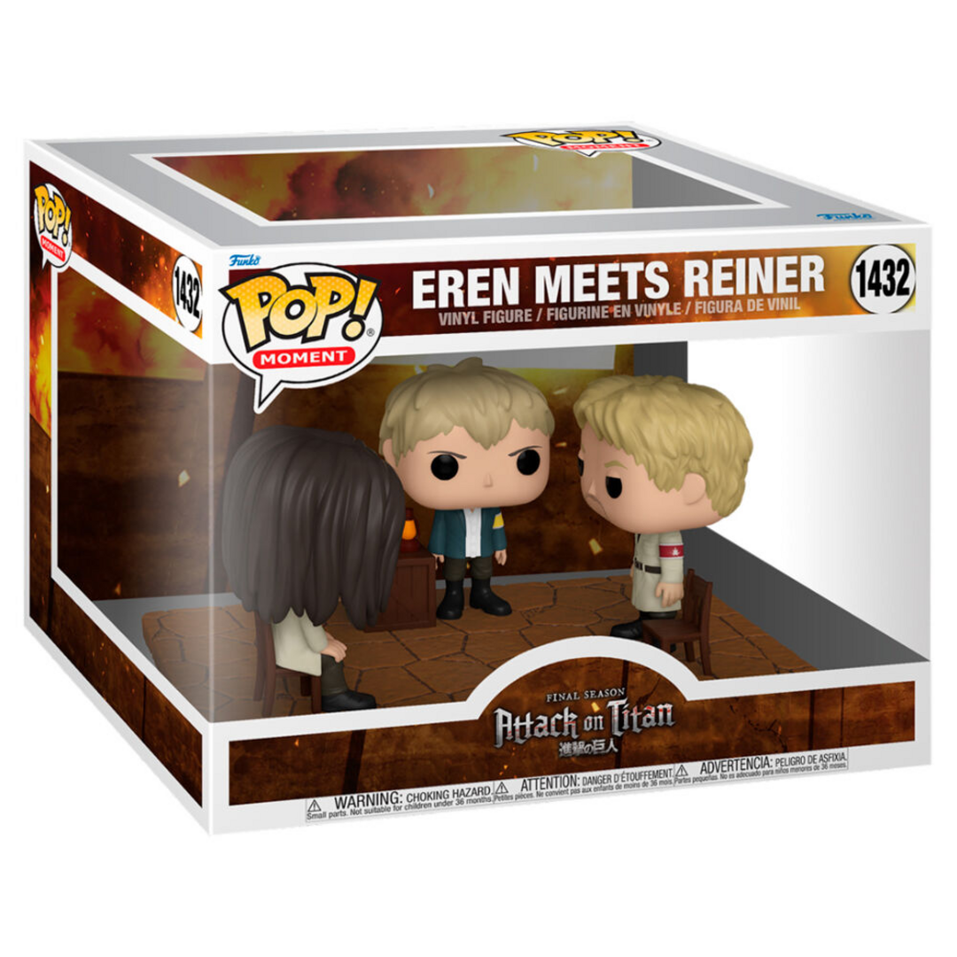 Funko Pop! Moment: Aot - Eren Jaeger Meets Reiner - Attack On Titan - Figura de Vinilo Coleccionable - Idea de Regalo- Mercancia Oficial - Juguetes para Niños y Adultos - Anime Fans
