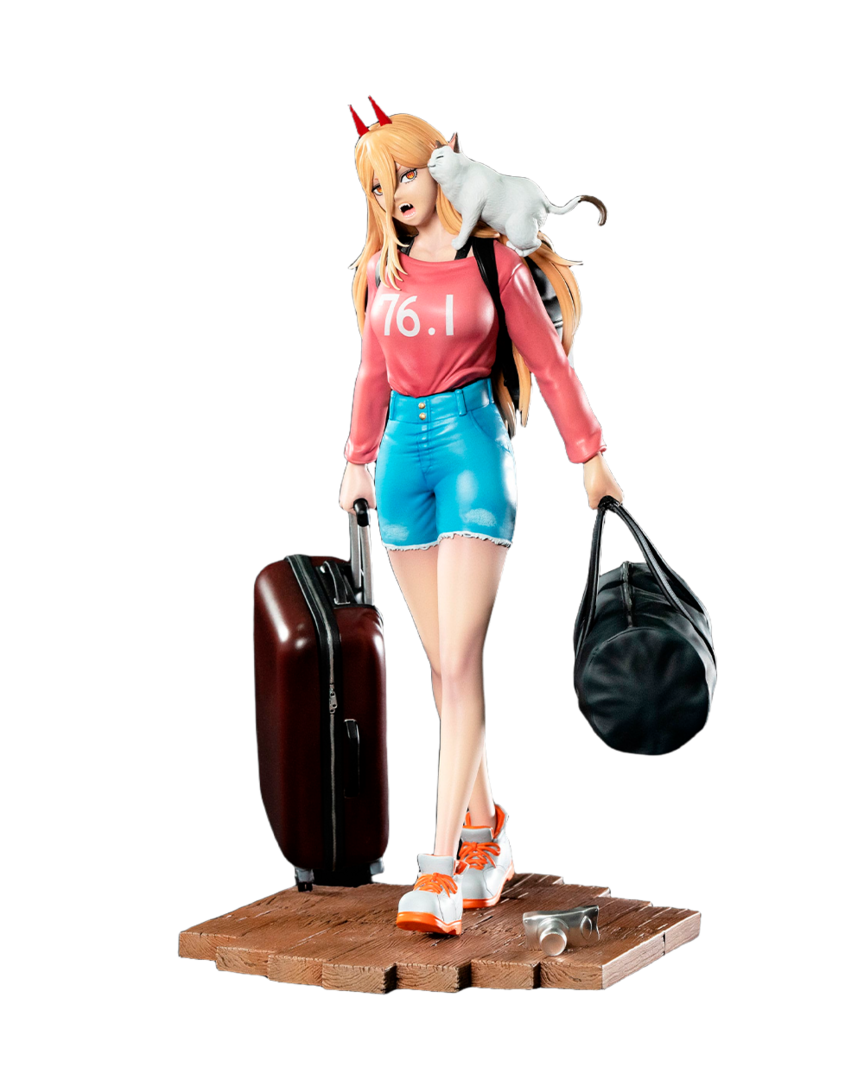 Figura power & nyako chainsaw man 1/8 kitsune statue