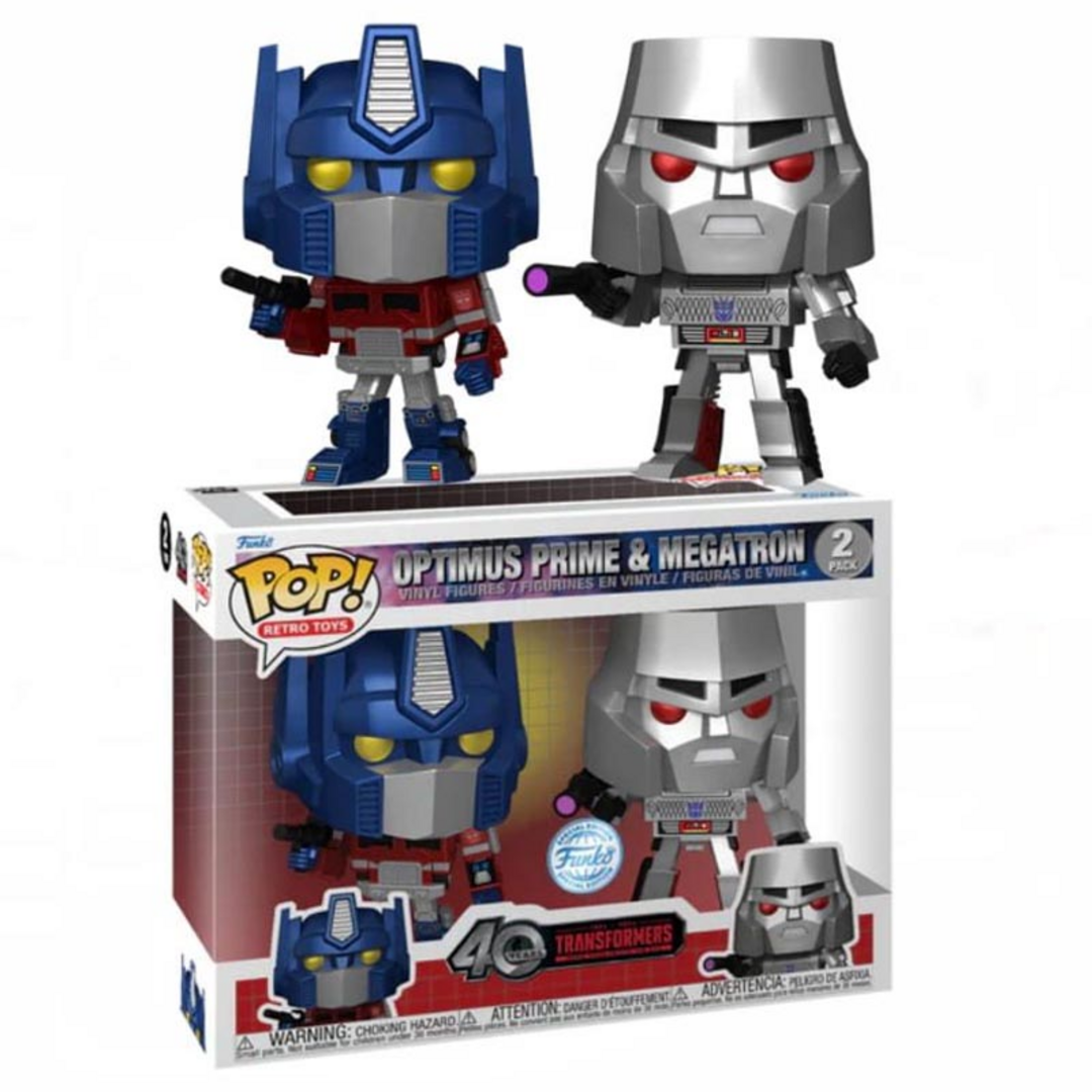 Transformers G1 - POP Optimus Prime & Megatron X2 Figuras