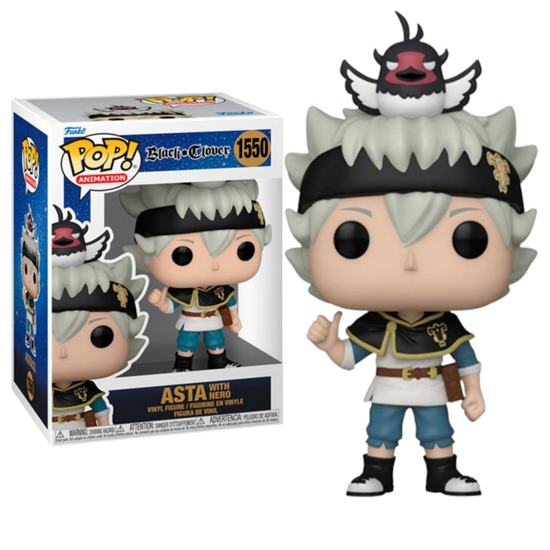 Funko Pop! Animation: Black Clover - Asta with Nero - Figura de Vinilo Coleccionable - Idea de Regalo- Mercancia Oficial - Juguetes para Niños y Adultos - Anime Fans - Muñeco para Coleccionistas