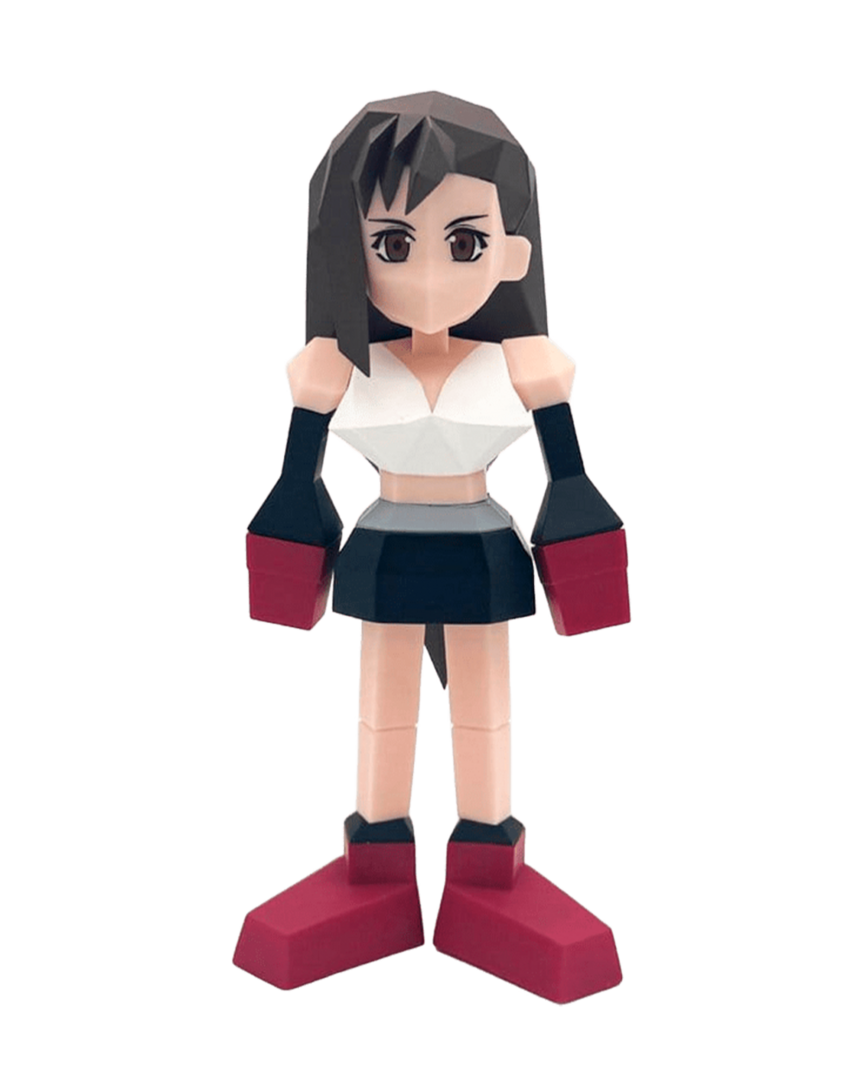 Figura tifa lockhart final fantasy vii: rebirth polygon square enix