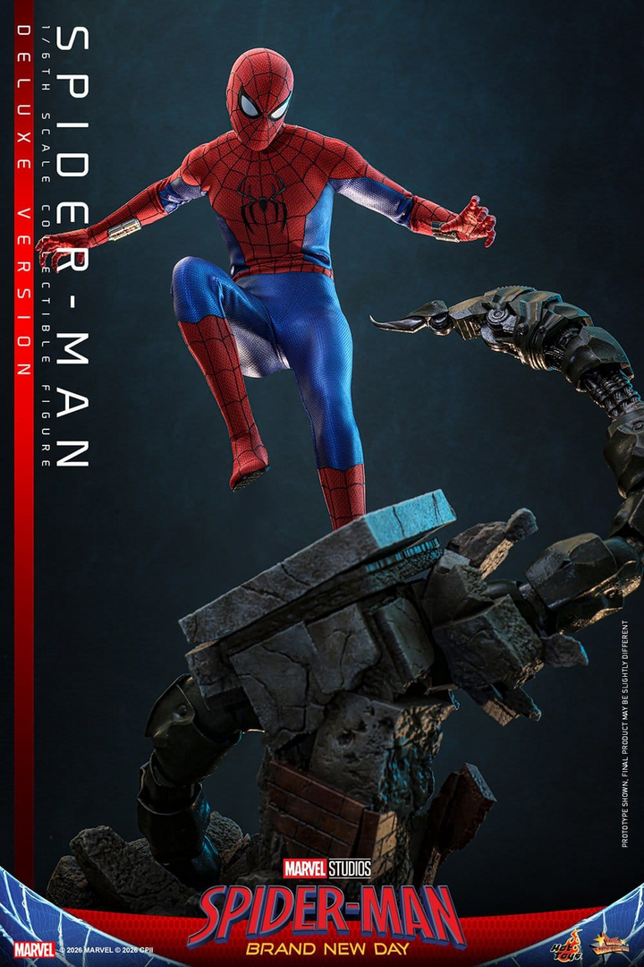Figura spider-man marvel spider-man: brand new day 1/6 deluxe hot toys
