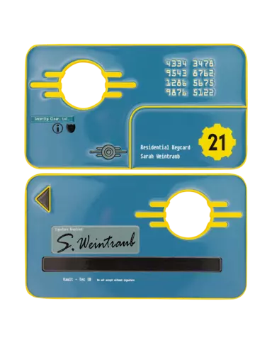 Réplica Llave de Seguridad Vault 21 Fallout: New Vegas Edición Limitada Fanattik