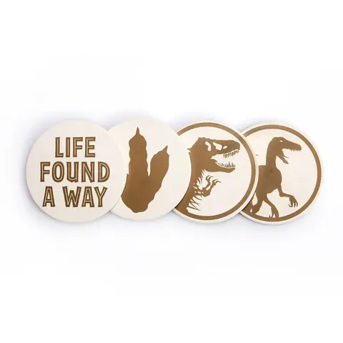 Comprar Posavasos Set De 4 Jurassic Park Ceramica 