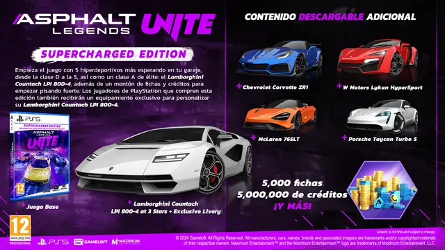 Comprar Asphalt Legends UNITE: Edición Supercharged PS5 Deluxe