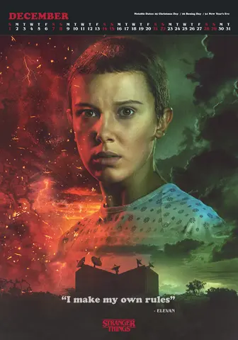 Comprar Calendario A3 Deluxe 2024 Stranger Things 