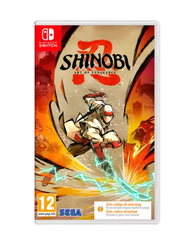 Reservar Shinobi: Art of Vengeance Code in a Box Switch Estándar -