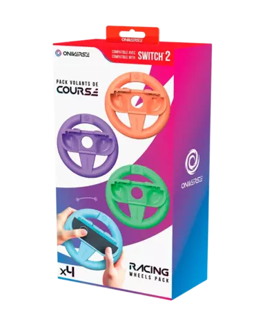 Comprar Pack of 4 Racing Wheel Controller Holders - Orange/Blue/Purple/Green Switch 2