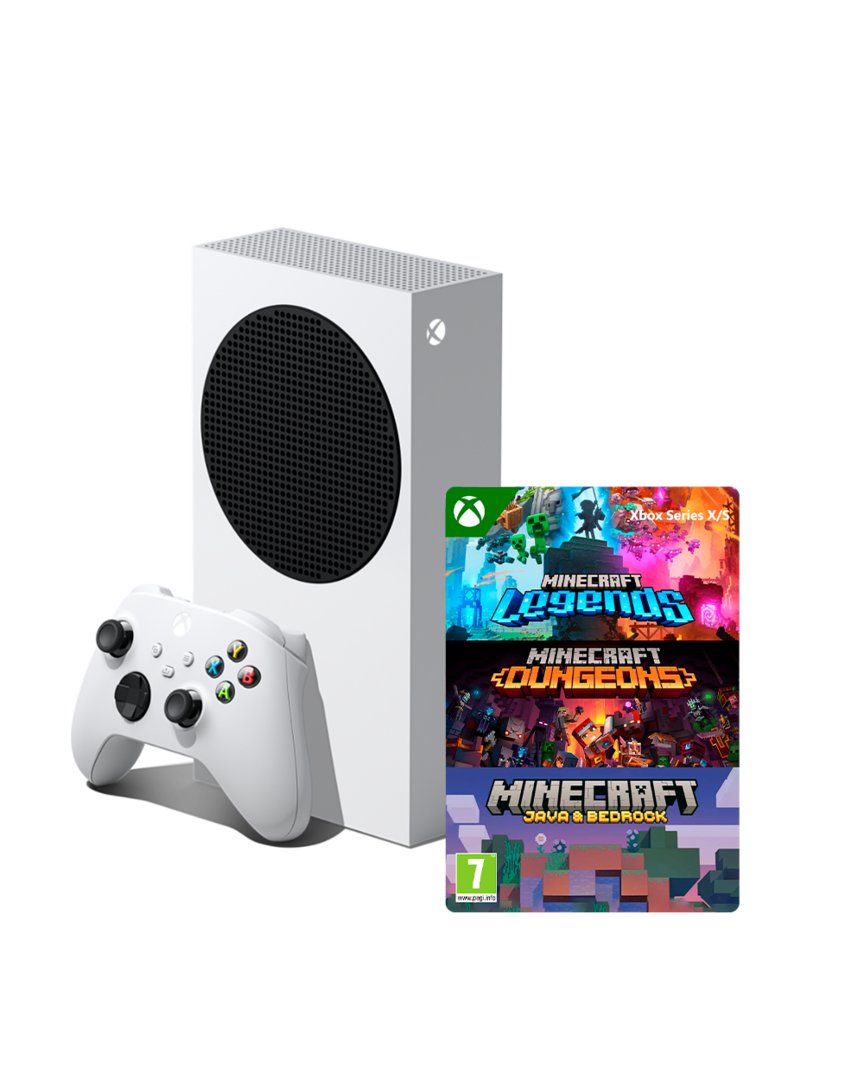 Consola Xbox Series S + Minecraft Triple Bundle