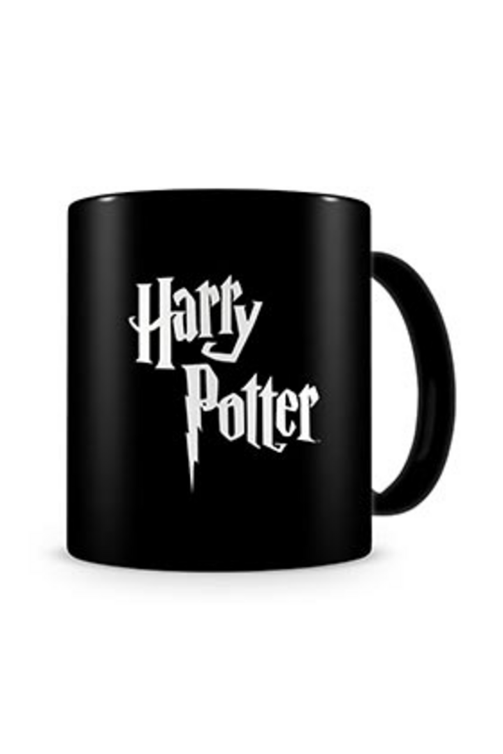 Taza ceramica logo harry potter blanco y negro harry potter – imagen 2