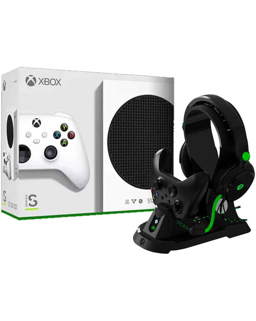 Xbox Series S + Estación de Carga y Auriculares Ultimate Gaming