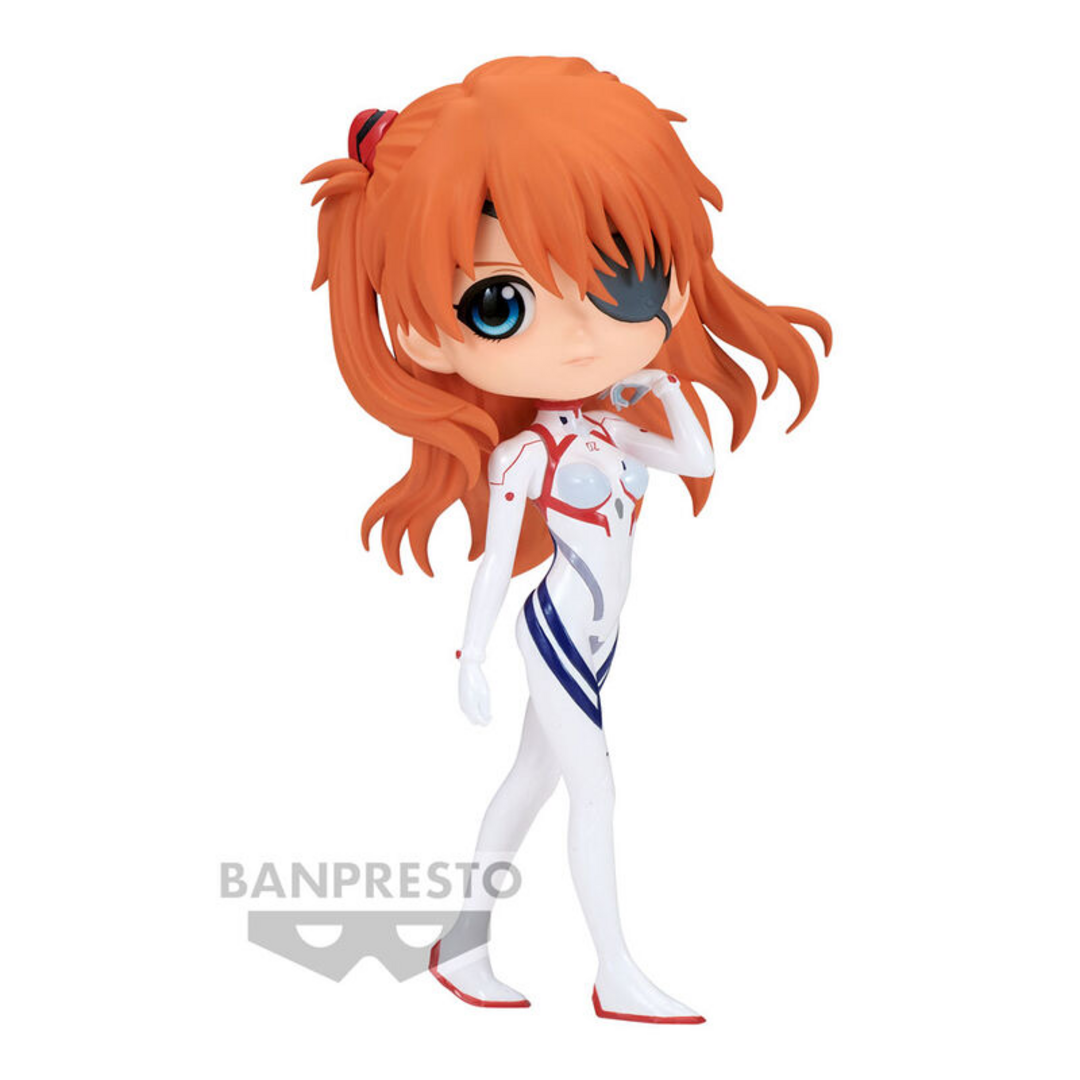 BANPRESTO - Evangelion: 3.0+1.0 - Asuka Shikinami Langley Plugsuit Style (Ver. B), Figura Bandai Spirits Q posket