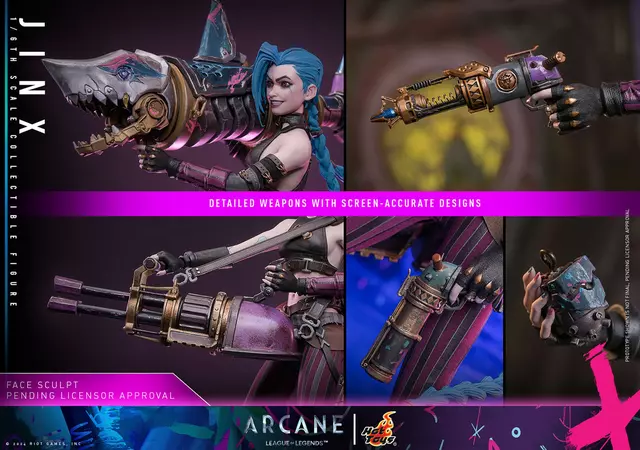 Reservar Figura Jinx Arcane League of Legends 1/6 Hot Toys Figuras Estándar