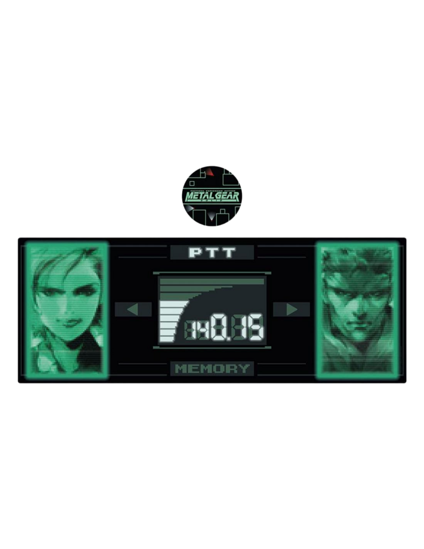 Alfombrilla Metal Gear Solid XL Escritorio Pad & Coaster Set 80x30 cm