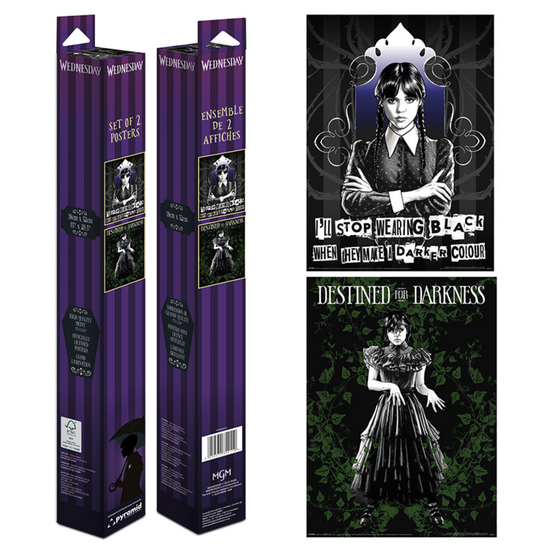 Miércoles - Póster En Caja Goth