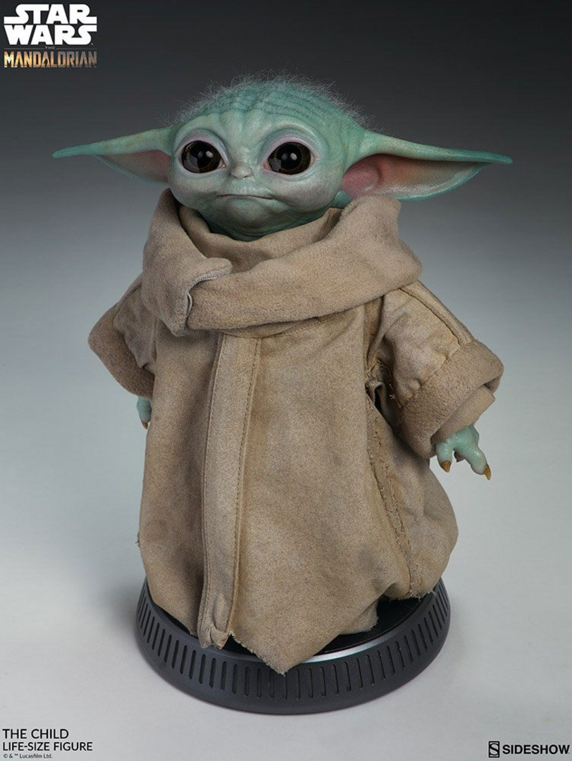Estatua the child star wars: the mandalorian 1/1 sideshow collectibles