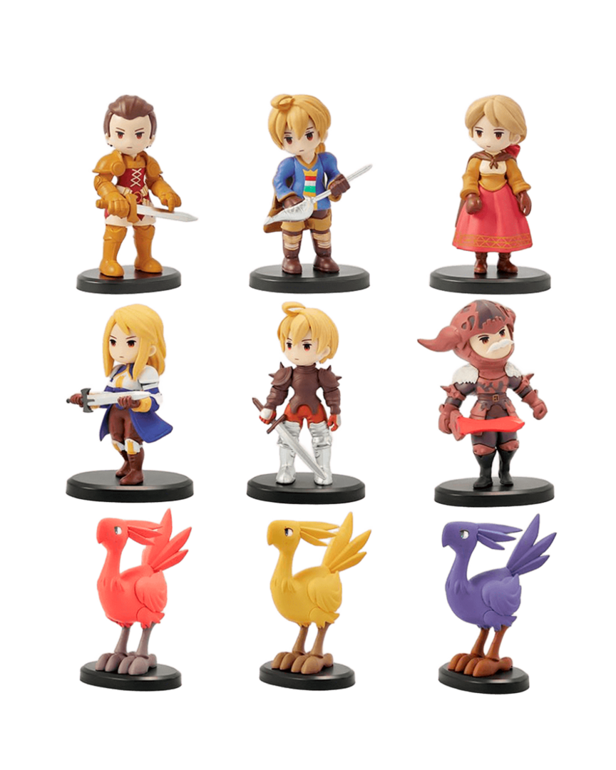 Pack 9 figuras final fantasy tactics vol.1 square enix