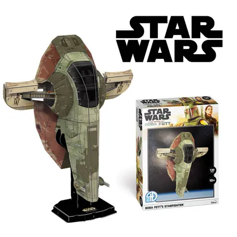 Comprar Puzzle 3D Star Wars The Mandalorian Caza Estelar De Boba Fett 