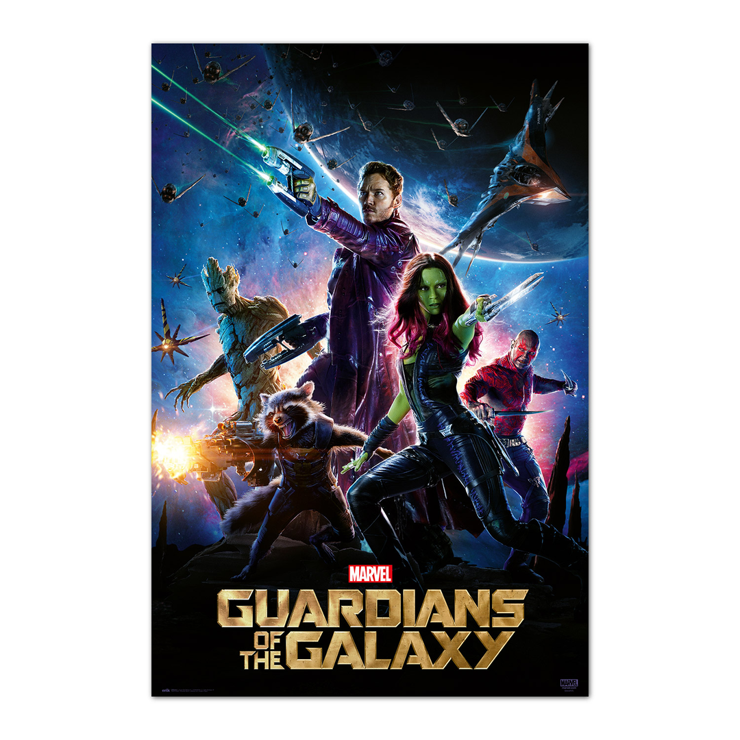 Poster marvel guardianes de la galaxia oficial