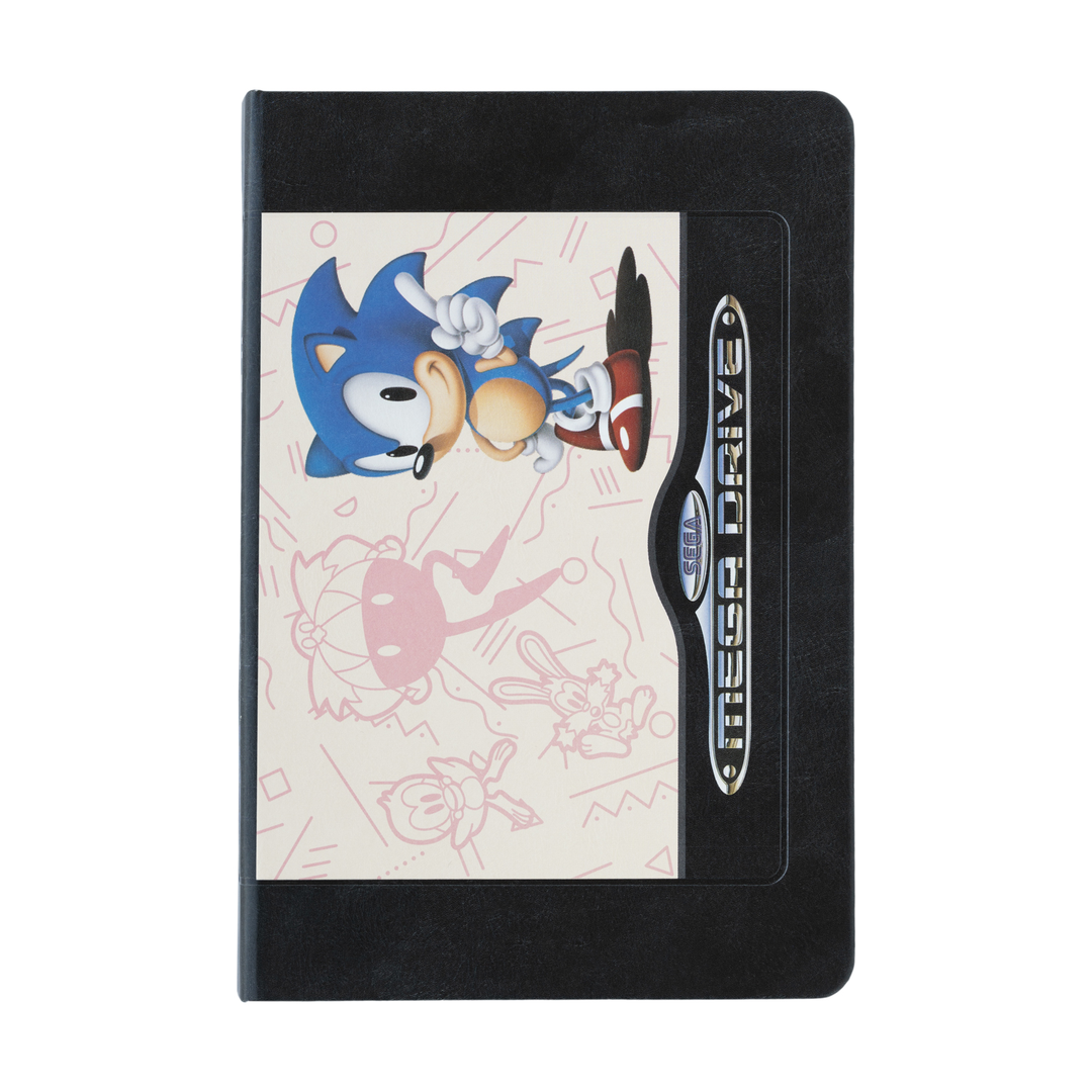 Cuaderno premium a5 con caja sobrecubierta sonic videojuego