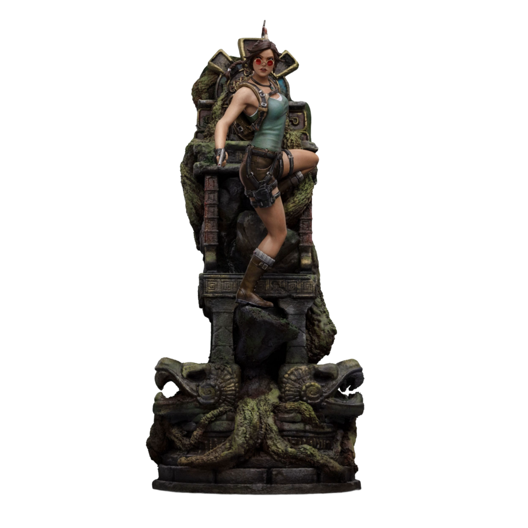 Estatua Lara Croft Tomb Raider Art Scale 1/10 Iron Studios 36cm