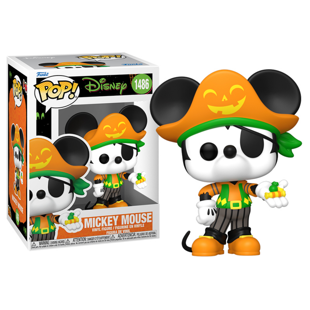 Funko Pop! Disney: Halloween - Pirate Mickey Mouse - Figura de Vinilo Coleccionable - Idea de Regalo- Mercancia Oficial - Juguetes para Niños y Adultos - Movies Fans - Muñeco para Coleccionistas